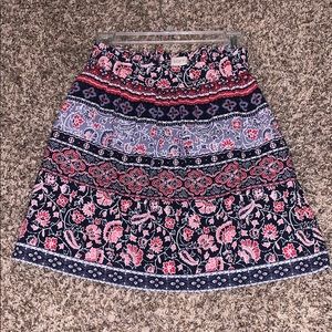 Red white and blue LOFT skirt